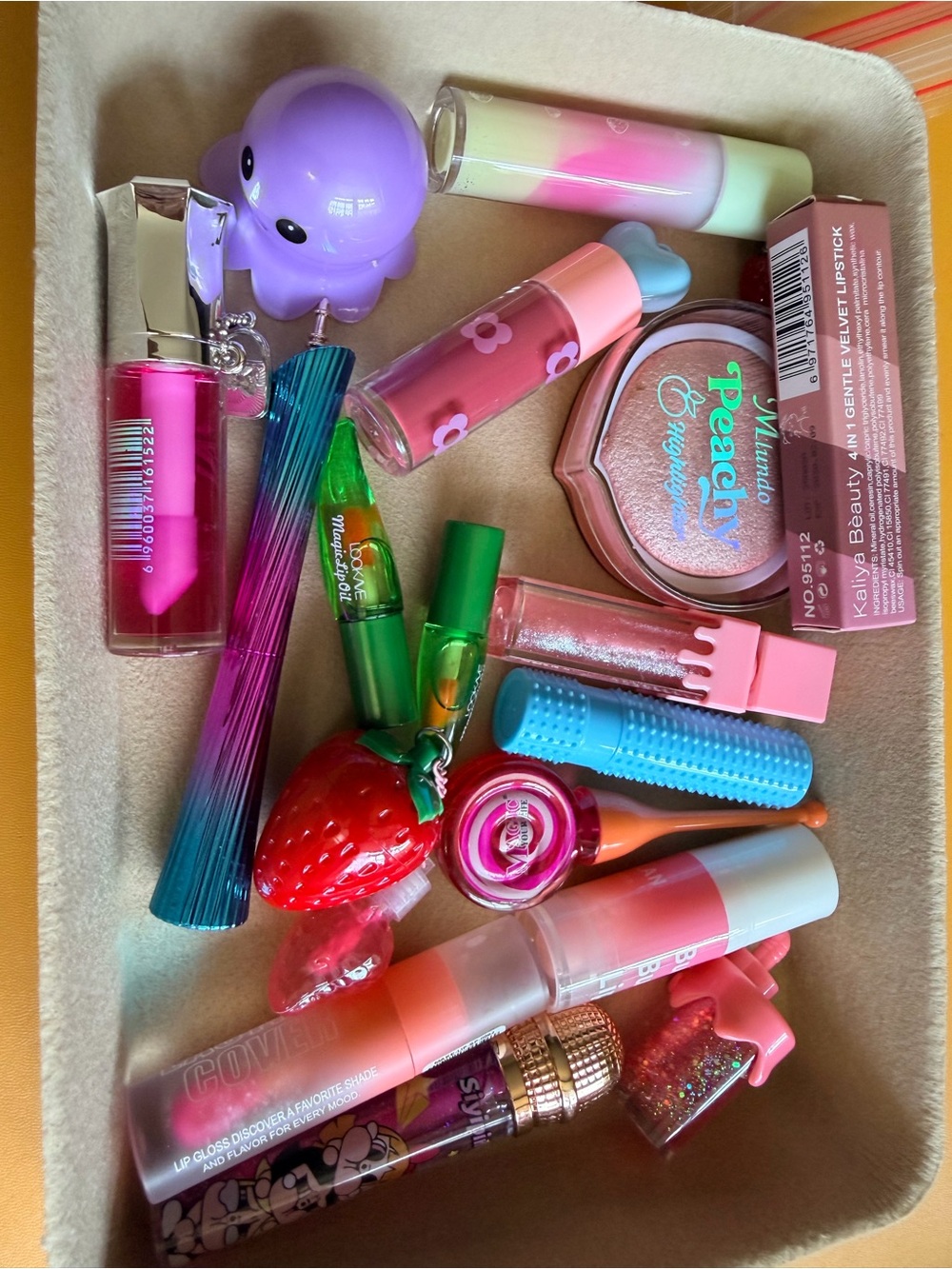 Assorted Pink Lipsticks & Lip Care Collection - Various Brands